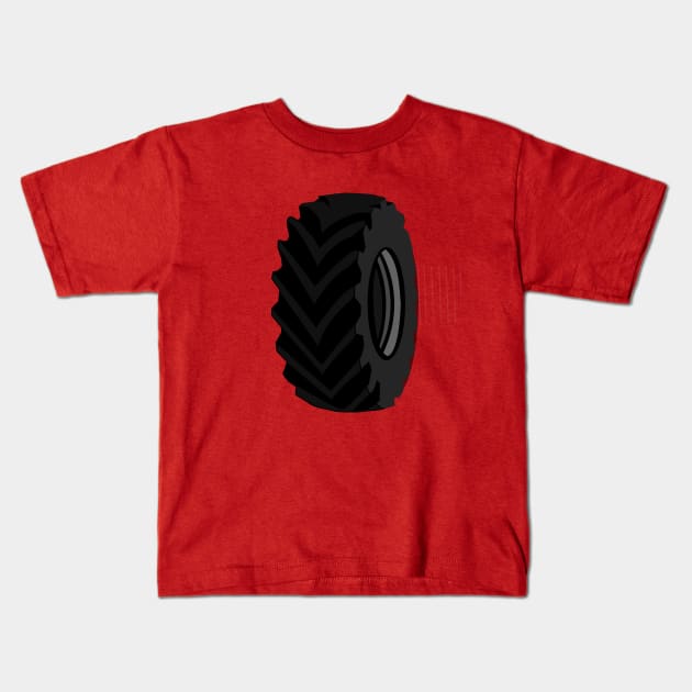 black big wheel Kids T-Shirt by momomoma